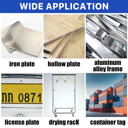 Heavy Duty Steel Wall Anchor With Screws Kit Metal Tube Expansion Self Tapping Screw Drywall Drilling Plug Fastener Bolt Anchors