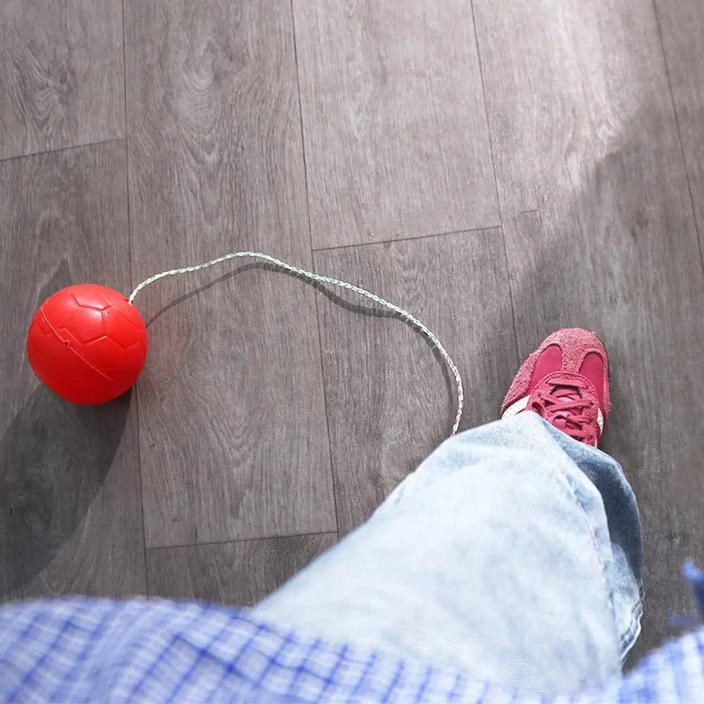 Foot Hoop Ball Foot Jumping Ball on String Exercise Sports Reaction Training Ball Skip Ropes Sports Height Growth