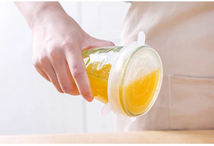 6/12Pcs/Lot Silicone Stretch Lids Universal Taper Pot Bowl Food Wrap Sealed Cover for Kitchen Cookware