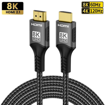8K HDMI Cable High Speed 48Gbps HDMI 2.1 hdmi to hdmi high definition video Cable 1m 2m 3m 5m for HDTV  Monitor PS4/PS5 Xbox