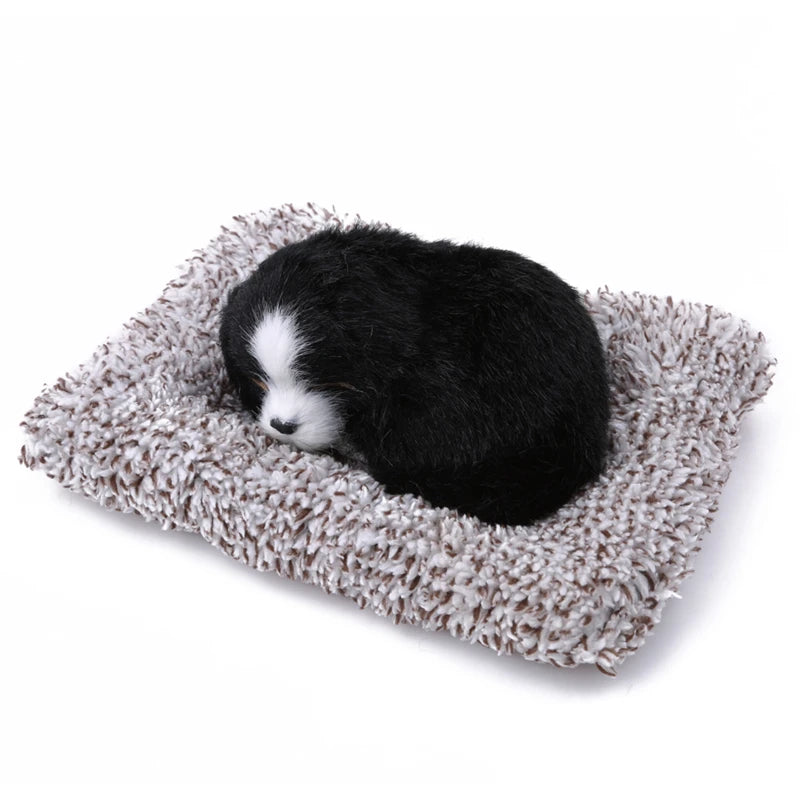 Car Stuffed Toys Lovely Simulation Animal Plush Sleeping Dogs Toy Kids For Car Interior Decor Accessories