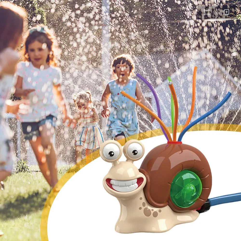 2 in 1 Water Sprinkler Baseball Toy Cartoon Snail Summer Garden Lawns Water Toys Spray Water Toys for Summer Lawn Pool Fun