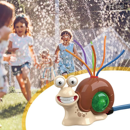 2 in 1 Water Sprinkler Baseball Toy Cartoon Snail Summer Garden Lawns Water Toys Spray Water Toys for Summer Lawn Pool Fun