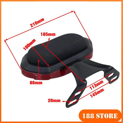 Electric Bicycle Backrest Rear Backrest Replaces Passager Easy to Install Pedal motorcycle universal rear backrest