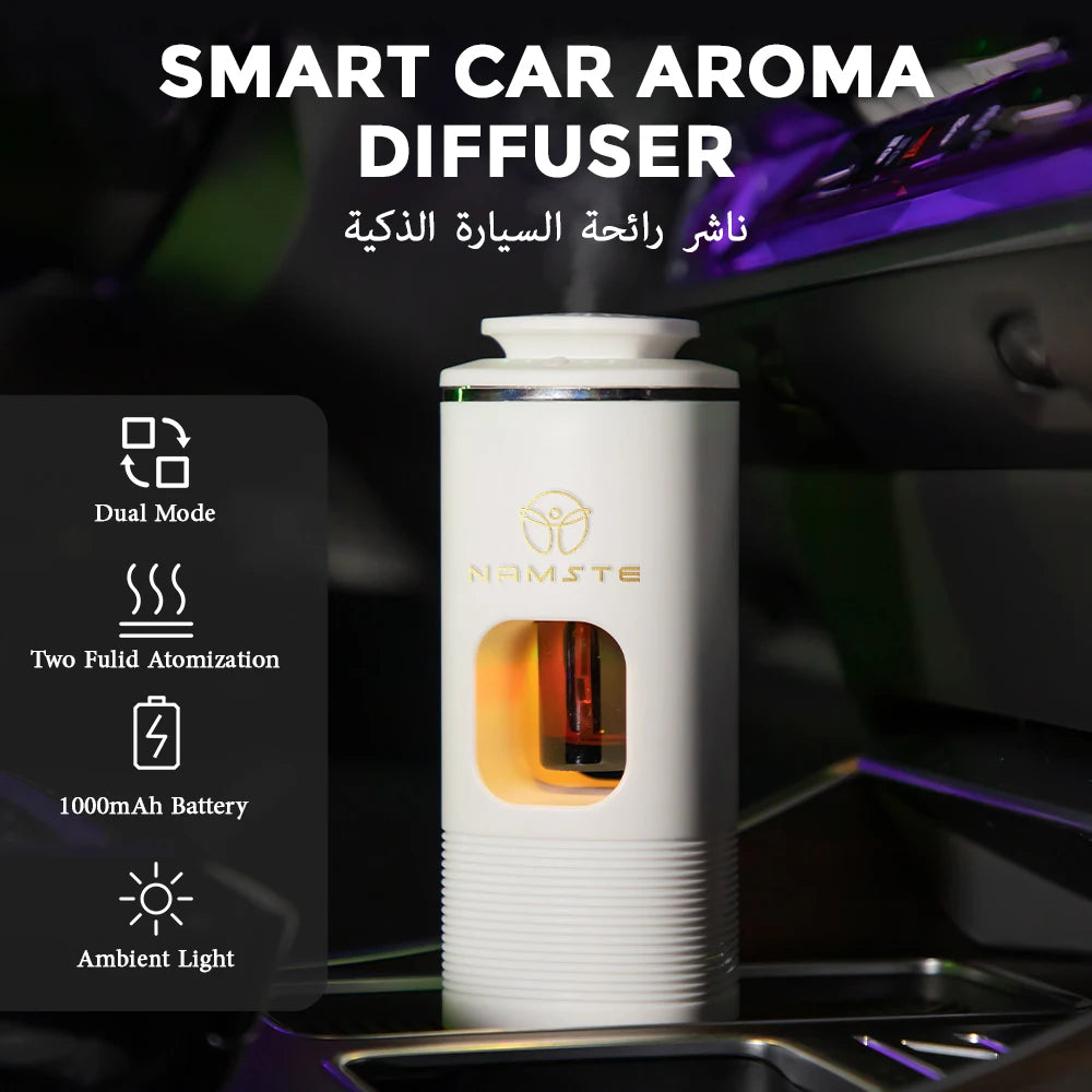 NAMSTE Car Aroma Diffuser Smart  Car Fragrance Spray Cars Odor Eliminator Air Fresheners car Aromatherapy Diffuser Essential Oil