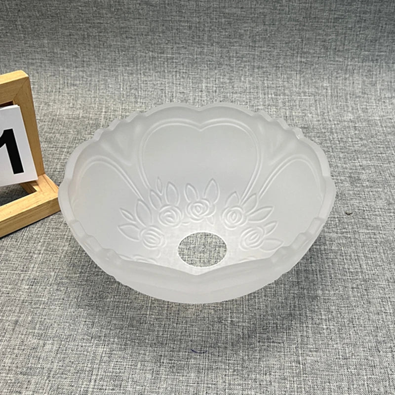 Rose-shaped Frosted Glass Lampshades can Replace Decorative Chandelier Wall Lamp Lampshades
