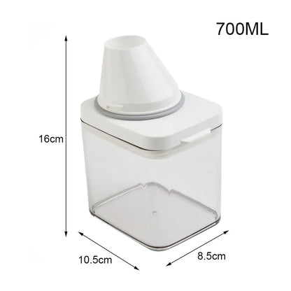 1PC High Quality Laundry Detergent Dispenser For Laundry Detergent Powder Kitchen Plastic Airtight Food Storage Containers
