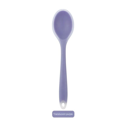 Silicone Spoon Integrated Rice Spoon Multicolor Silica Gel Salad Spoon Cake Baking Spoon Kitchen Cooking Spoon Kitchen Tools