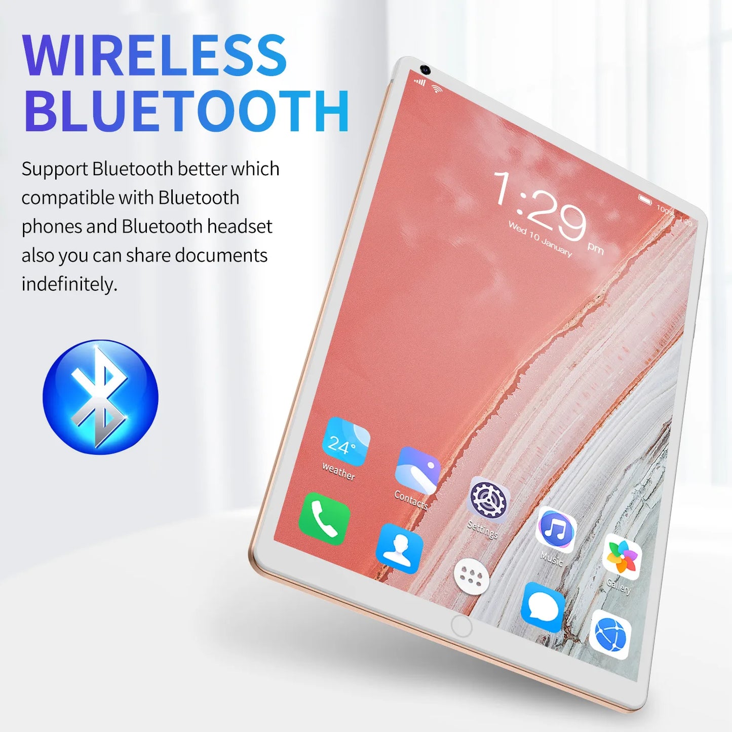 8-inch tablet computer, 2GB+16GB, 1280* 800,4000 mAh battery, dual SIM Wifi, suitable for study, entertainment, office work, etc