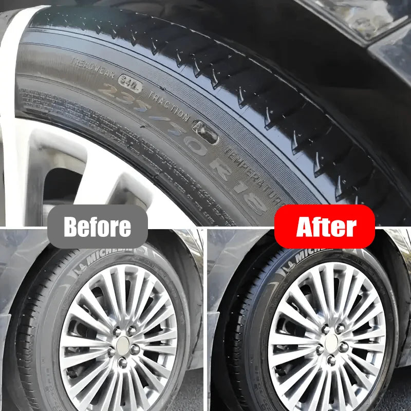 Car Repair Kit: Black Interior Wax, Dashboard Cleaner, Plastic Care,Tire Treatment, Seat Conditioner,External Plastic Restoratio