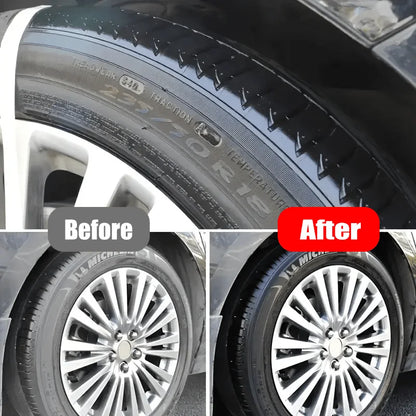 Car Repair Kit: Black Interior Wax, Dashboard Cleaner, Plastic Care,Tire Treatment, Seat Conditioner,External Plastic Restoratio