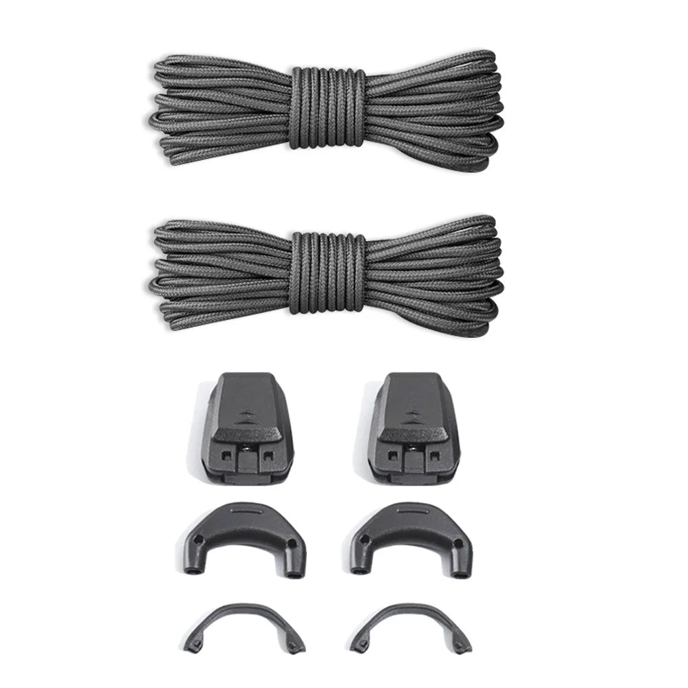 1Pair Without Ties Quick Lace Kit Round Tennis Creative Lazy Shoe Laces Running Sneakers Shoelaces for Salomon Shoe Accessories