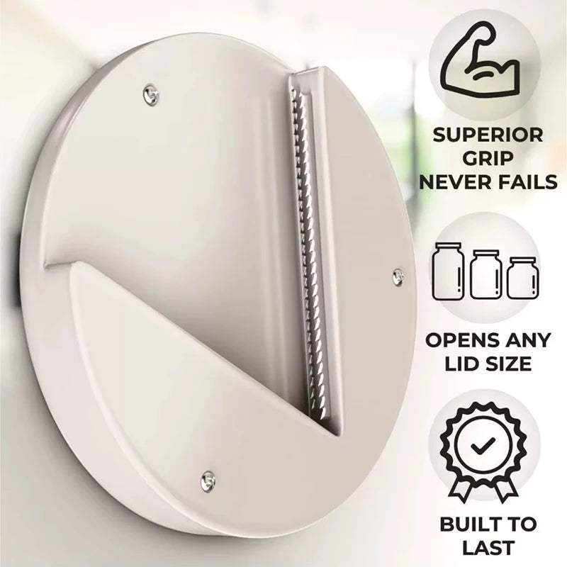 1pcs Under Cabinet Jar Openers for Weak Hand Easy Grip Arthritis jar opener One Handed Gadgets & Bottle Opener Kitchen Tools