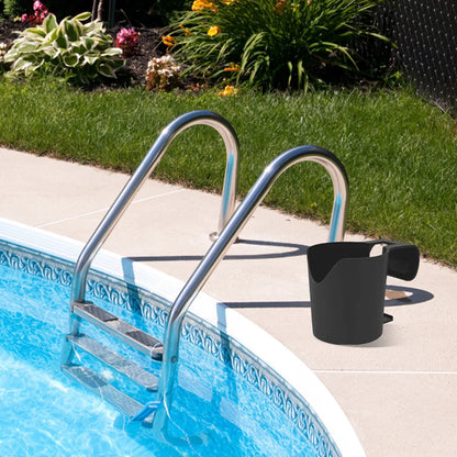 Pool Cup Holder No Punching Pool Storage Rack Reusable Swimming Pool Side Storage Shelf Pool Accessories
