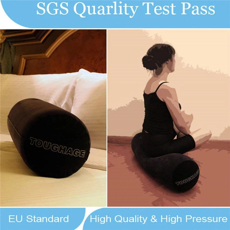 Portable Inflatable Pillow Multifunctional Body Pillow Cushion Positions Support Air Cushion Outdoor Travel Triangular Pillow