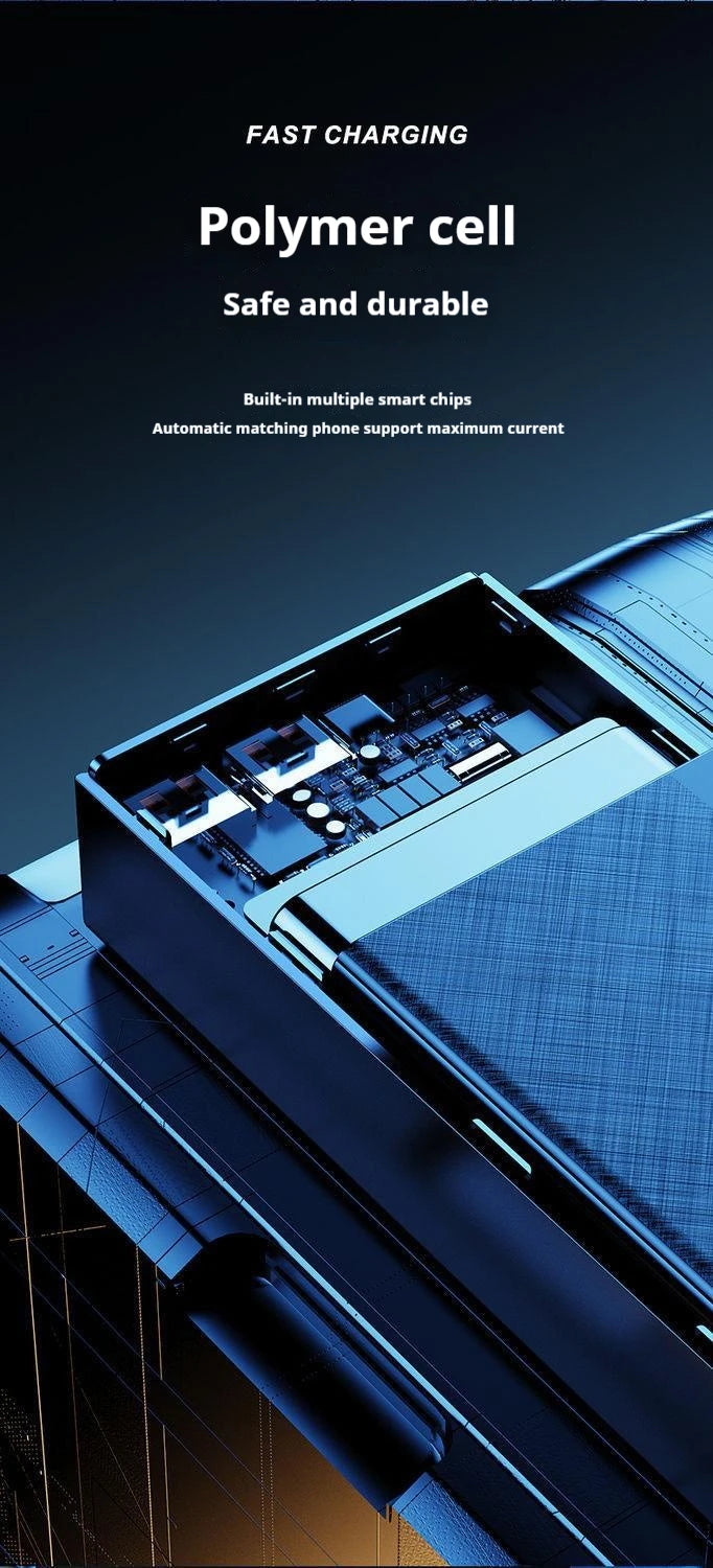 80000mAh Large Capacity Portable Power Bank 120W Super Fast Charging Mobile Power Supports The Simultaneous Use Of 5 Devices