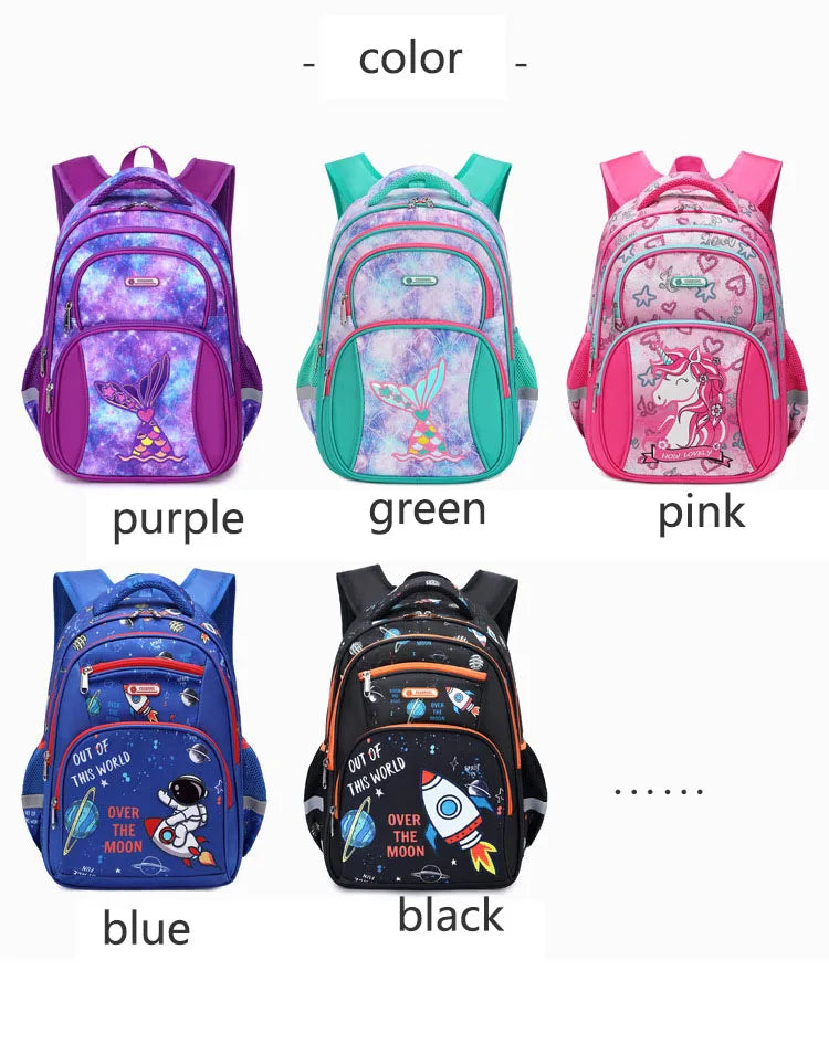 School Bags for Kids Backpack for Boys Elementary Kindergarten Preschool School Bag 14 inch Multifunctional Cute Large Capacity