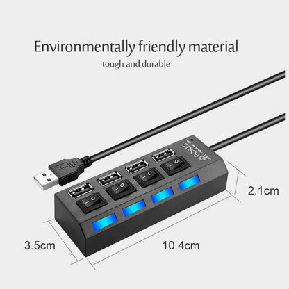 4/7 Port Multi USB Power Adapter USB 3.0 Splitter Hub USB Hub 2.0 USB Multiple Expander Switch Cable Hub Docking Stations