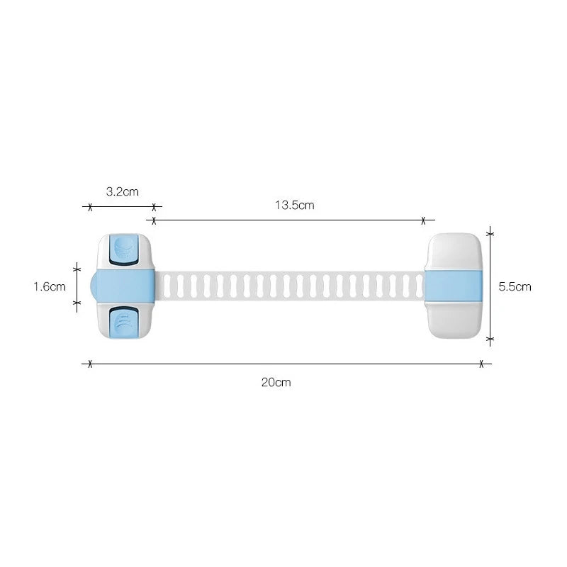 1 Piece Multi-Function Child Protection Anti-Pinch Cabinet Refrigerator Plastic Safety Buckle Baby Safety Drawer Door Lock