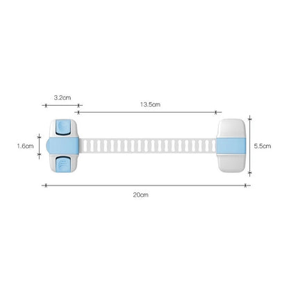 1 Piece Multi-Function Child Protection Anti-Pinch Cabinet Refrigerator Plastic Safety Buckle Baby Safety Drawer Door Lock
