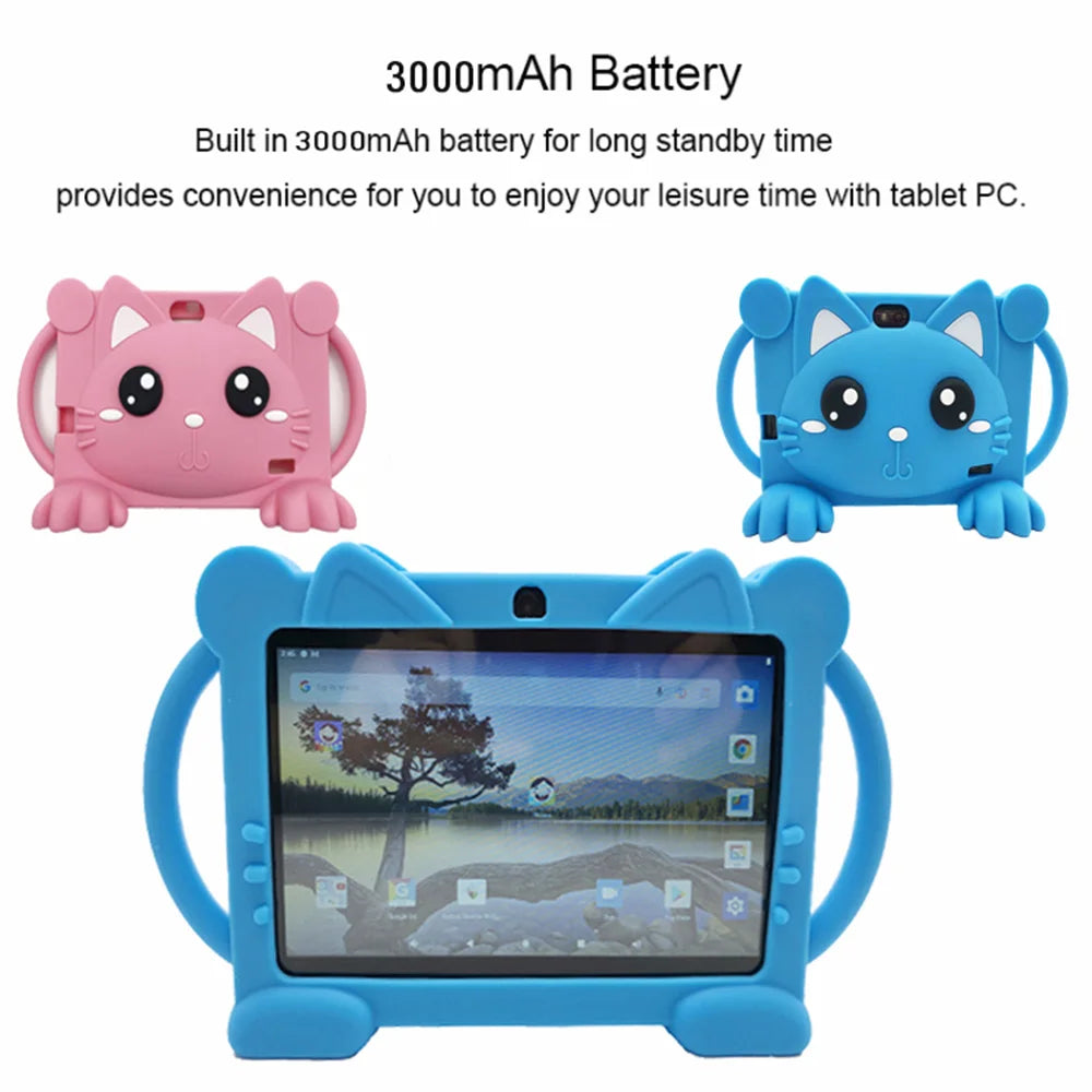 Tablet Kids Android 7 Inch 32GB 5G WiFi Bluetooth Toddlers Tablet PC Toddler Educational Learning Toys Children Boy Girl Gifts