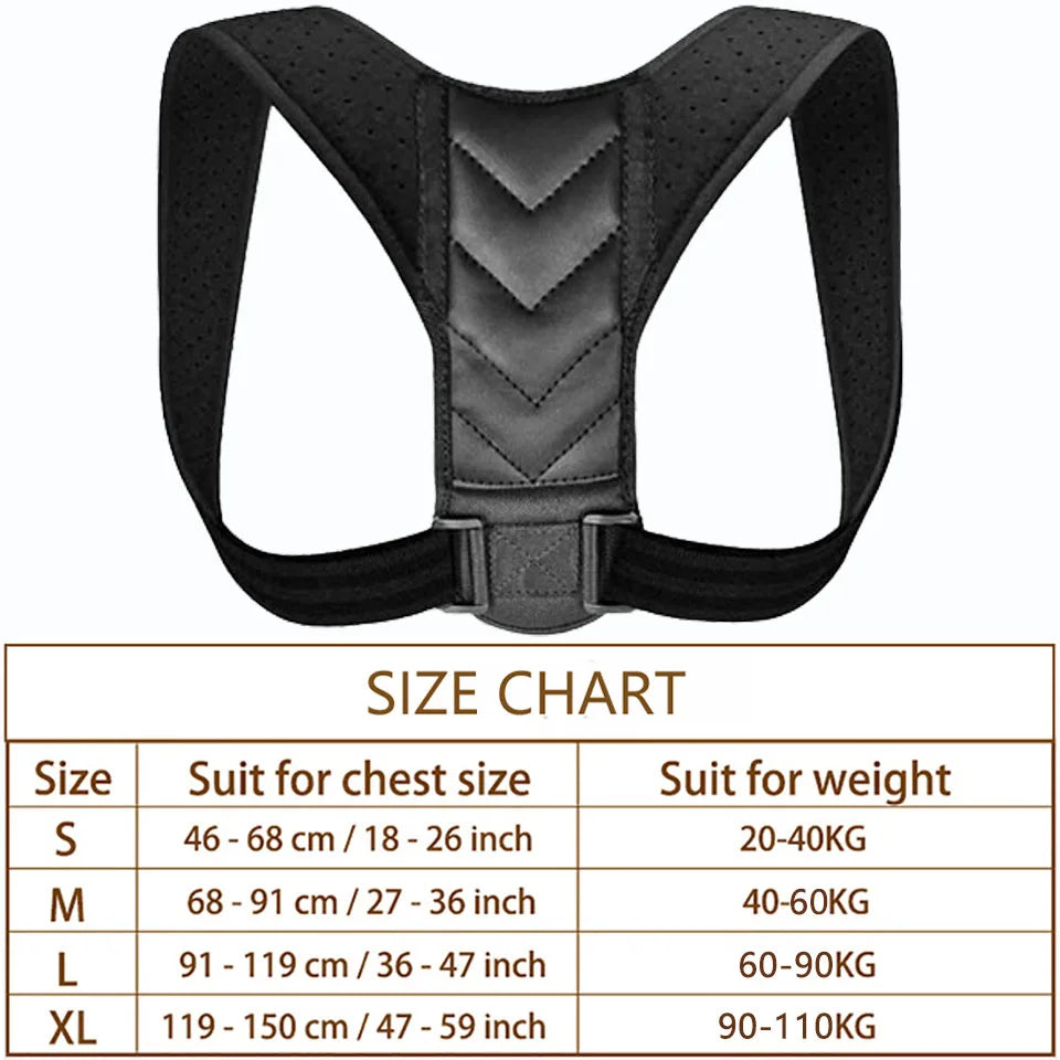 Posture Corrector Back Brace Adjustable Posture Brace for Upper Back Shoulder Pain Relief Posture Trainer Spine Posture Support
