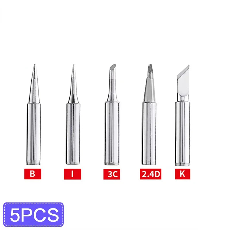 5PCS/10PCS Soldering Iron Tips Soldering Iron Head Set DIY Electric Soldering Iron Replacement Tip Repair