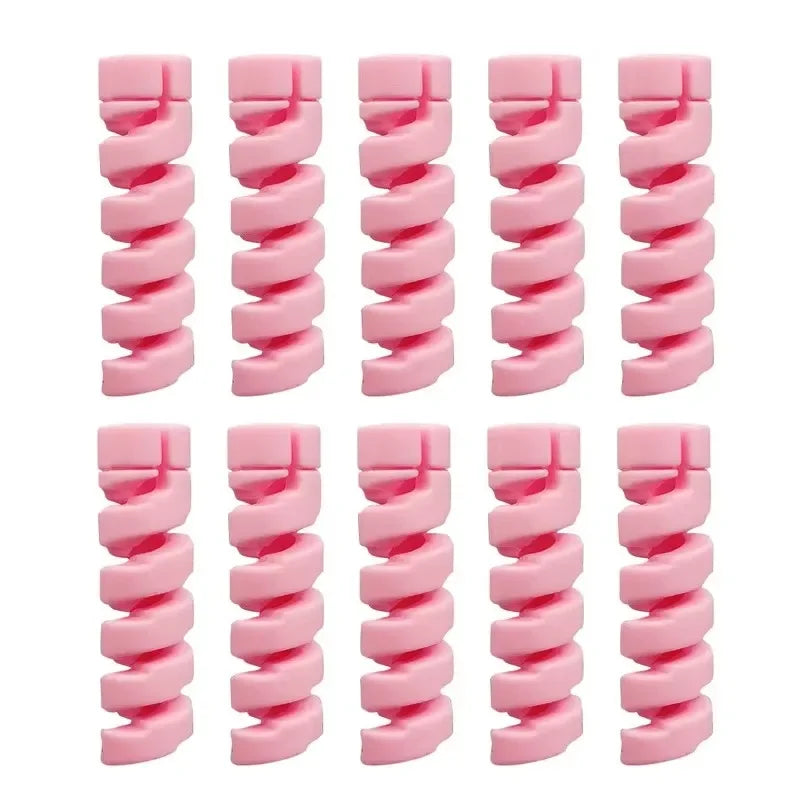 Cable Winder Organizer Data Line Protector Spiral Winder Wire Management Cord Organizers for Earphone Phone Charge Lines Winder