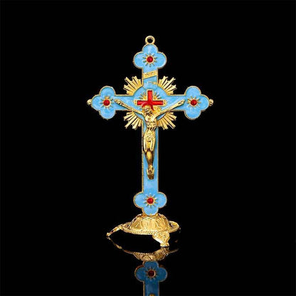 Cross Crucifix Station Christ Catholic Jesus Statue Large Religious Prayer Church Decoration Car Church Decoration