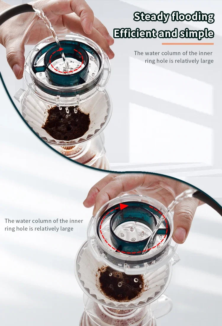 Portable Hand Brew Coffee Filter Drip Shower Coffee Filter Coffee Maker Drip Coffee Tea Cup Filter Accessories