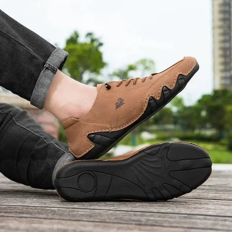 Men's Shoes 2025 Spring  Autumn New Business Casual Leather Shoes Men's Single Shoes Simple British Loafers Trendy Travel Shoes