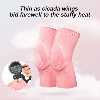 1 Pair Sports Ultra-thin Knee Pads Volleyball Extreme Sports Kneepad Brace Elbow Support Dancing Yoga Elastic Gym Knee Protector