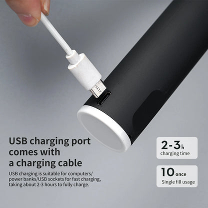 Portable UBS Electric Egg Beater 3-speed Wireless Blender Coffee Milk Bubbler Cream Butter Whipper Food Blender