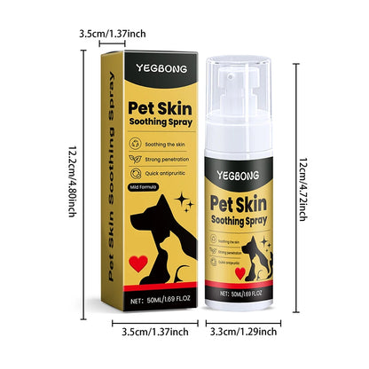 50ml Pet Skin Care Spray New Effectively Relieves Pet Skin Discomfort Spray Pet External Care Spray 1/2pcs ﻿