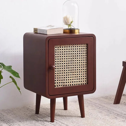 Bedroom Rattan Nightstands Modern Storage Box Organizers Small Space Nightstands Rustic Center Moveis Para Casa Room Decoration