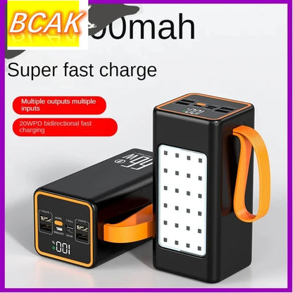 BCAK Brand Upgraded Version Super power bank fast charging with LED Super Large Capacity 500000mah 100000mah 200000mah 300000mah