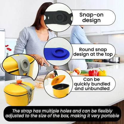 3Pcs Stretchable Silicone Lid Straps Leak-Proof Splash-Proof Lid Fixing Band Reusable Crock Pot Lid Elastic Dishes