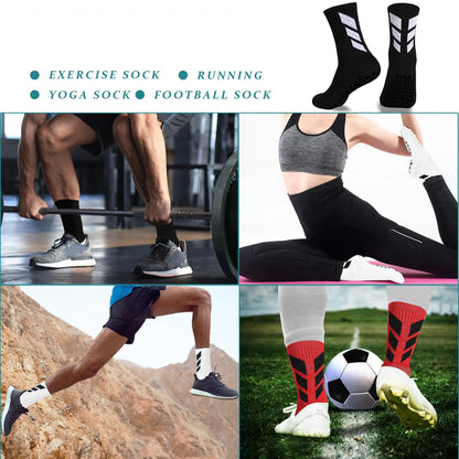 1 pair of socks football socks men's anti slip hospital yoga anti slip training sports socks