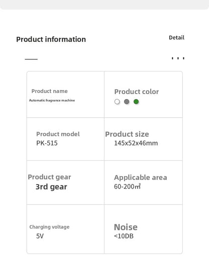 New Auto Spray Diffuser: Smart Timer 5 Adjustable Mists! Home Office Aromatherapy Air Freshener Quiet & Easy Difusor De Aroma