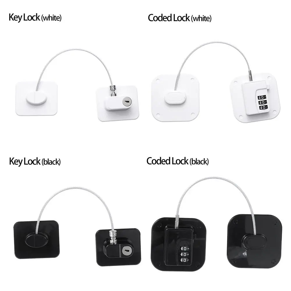 Window Baby Safety Sliding Closet Refrigerator Lock With Metal Key or Coded Lock Digital Password Cabinet Locks