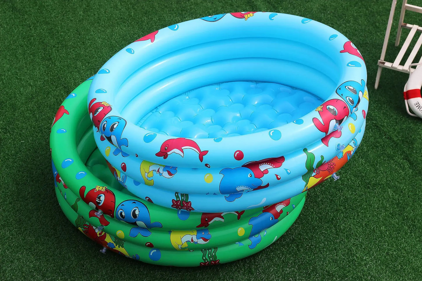 Reusable Inflatable Swimming Pool Double Layer Garden Portable Thickened For Kids Water Toys Party Round Indoor Outdoor Paddling
