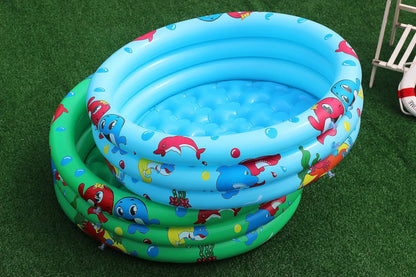 Reusable Inflatable Swimming Pool Double Layer Garden Portable Thickened For Kids Water Toys Party Round Indoor Outdoor Paddling