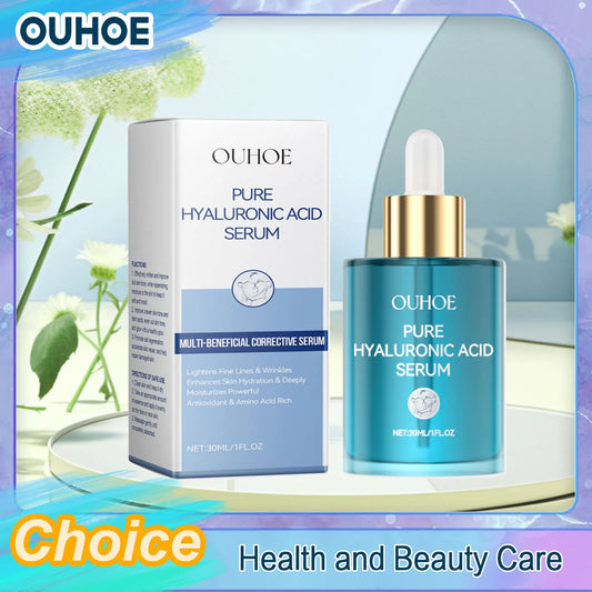 Hyaluronic Acid Serum Shrink Pores Fade Fine Lines Remove Dark Spot Improve Dry Moisturizing Lightening Repairing Facial Essence