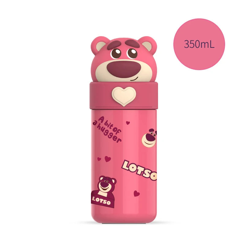 Sanrio Hello Kitty 350ml Stainless Steel Thermos Kawaii Kuromi Cinnamoroll Melody Kids Vacuum Flask Water Bottle Tumbler