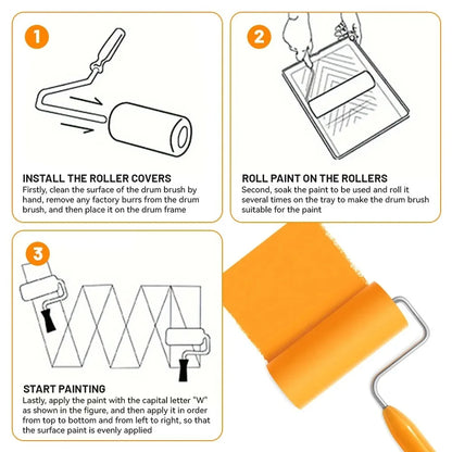 10PCS 100mm Mini White Durable Foam Paint Roller Sleeves Painting Decorating Sponge Rollers Art Sets Painting Supplies