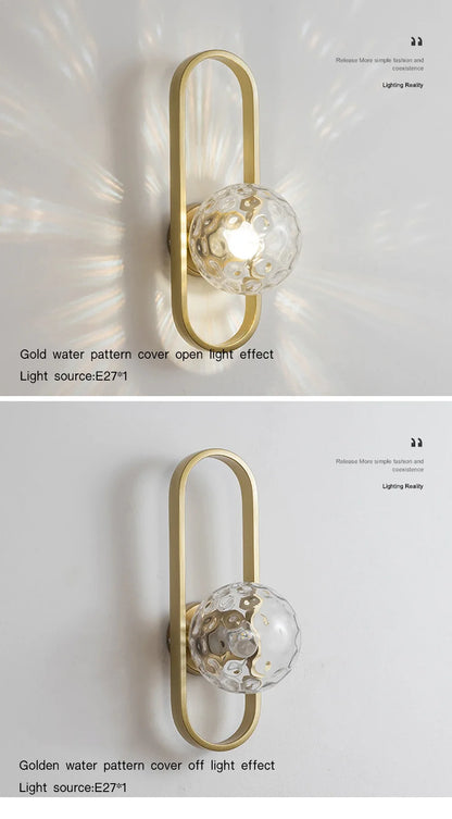 LED Wall Lamp For Luxury Living Room Bedroom Bedside Corridor Aisle Light Hotels Background Home Decorative Wall Sconce 12W