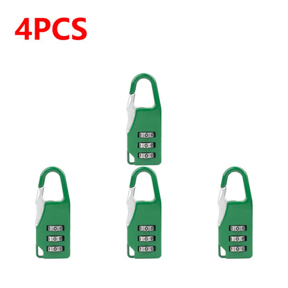 3 Digit Number Combination Pad Lock Padlock Outdoor Waterproof Lock Suitcase Luggage Security Coded Lock Zinc Alloy Code Lock