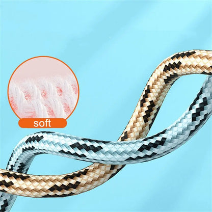 Women Men Adjustable Child Jumping Rope Fillet Design Cotton Rope Skipping Ropes Lovely Colourful Kids Jump Rope Sport Fitness