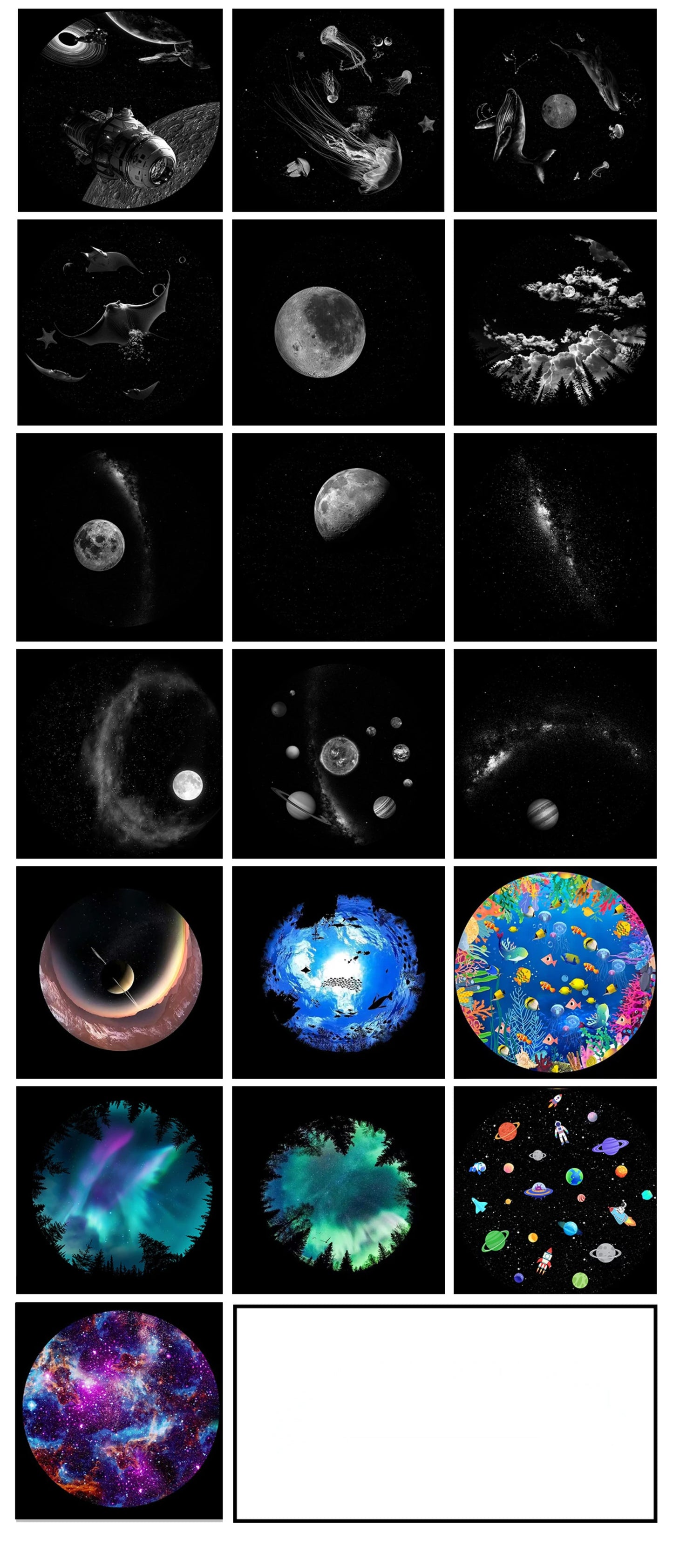 Slide projection film Galaxy starry sky slide film (excluding projectors)