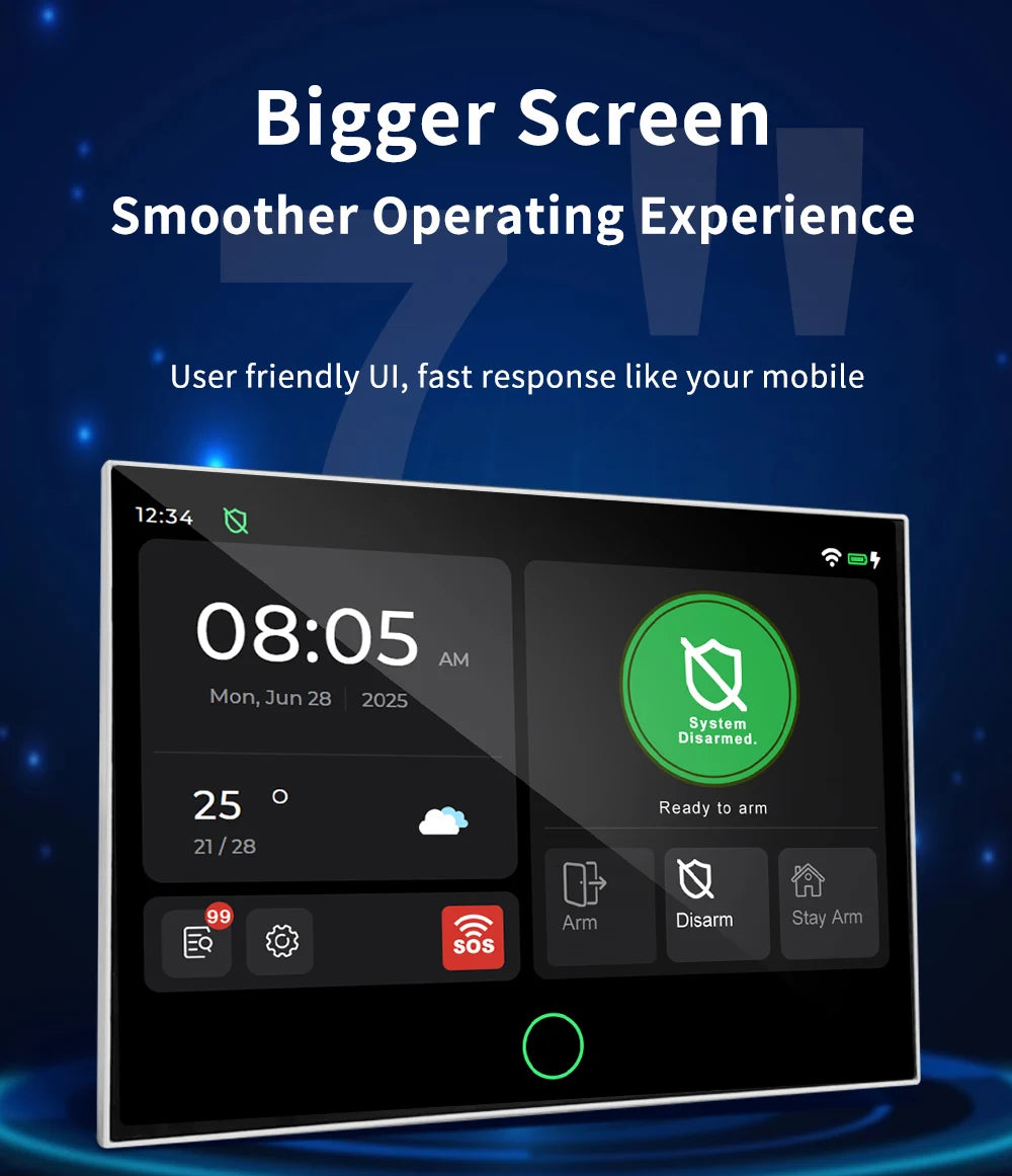 G74 Smart Home Alarma Para Hogar Tuya Alarme Smart Security Protection Casa Inteligente Alexa Home Security System